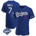 MATTH LA.Dodgers #7 Blake Snell Player Royal Limited Elite World Series Meet Home Stitched Jerseys