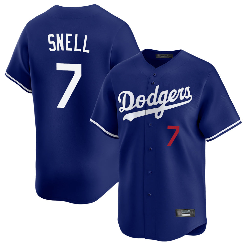 MATTH LA.Dodgers #7 Blake Snell Player Royal Limited Home Stitched Jerseys