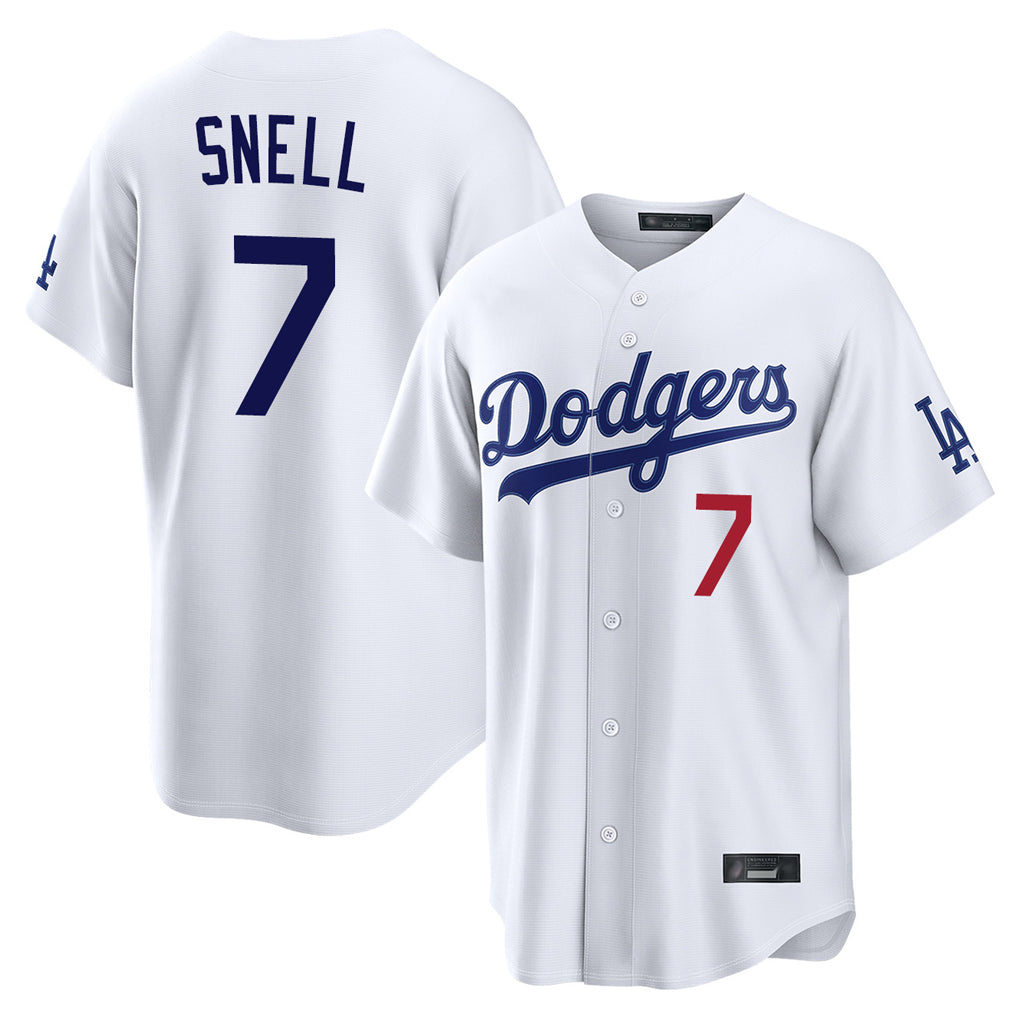 MATTH LA.Dodgers #7 Blake Snell Player White Game Home Stitched Jerseys