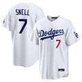 MATTH LA.Dodgers #7 Blake Snell Player White Game Home Stitched Jerseys