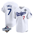 MATTH LA.Dodgers #7 Blake Snell Player White Game Limited World Series Home Stitched Jerseys