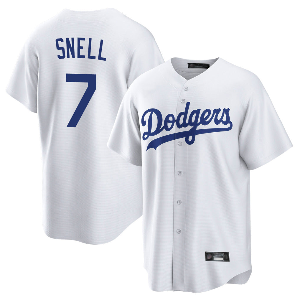 MATTH LA.Dodgers #7 Blake Snell Player White Game Stitched Jerseys