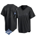 MATTH LA.Dodgers #8 Enrique Hern?¡ì?¨¦ndez Player Black World Series Meet Pitch Fashion T-shirt Stitched Jerseys