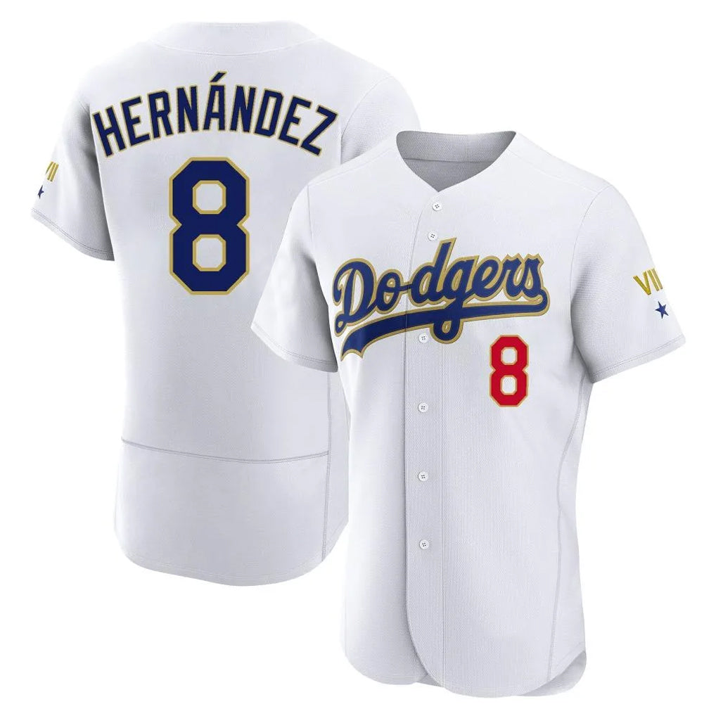MATTH LA.Dodgers #8 Enrique Hern?¡ì?¨¦ndez Player Gold White 2026 Collection Stadium Limited Elite Stitched Jerseys