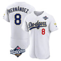 MATTH LA.Dodgers #8 Enrique Hern?¡ì?¨¦ndez Player Gold White World Series 2026 Collection Stadium Limited Elite Stitched Jerseys