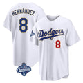 MATTH LA.Dodgers #8 Enrique Hern?¡ì?¨¦ndez Player Gold White World Series Meet 2026 Collection Stadium Limited Stitched Jerseys