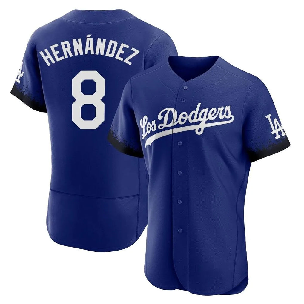 MATTH LA.Dodgers #8 Enrique Hern?¡ì?¨¦ndez Player Royal City Connect Elite Home Stitched Jerseys