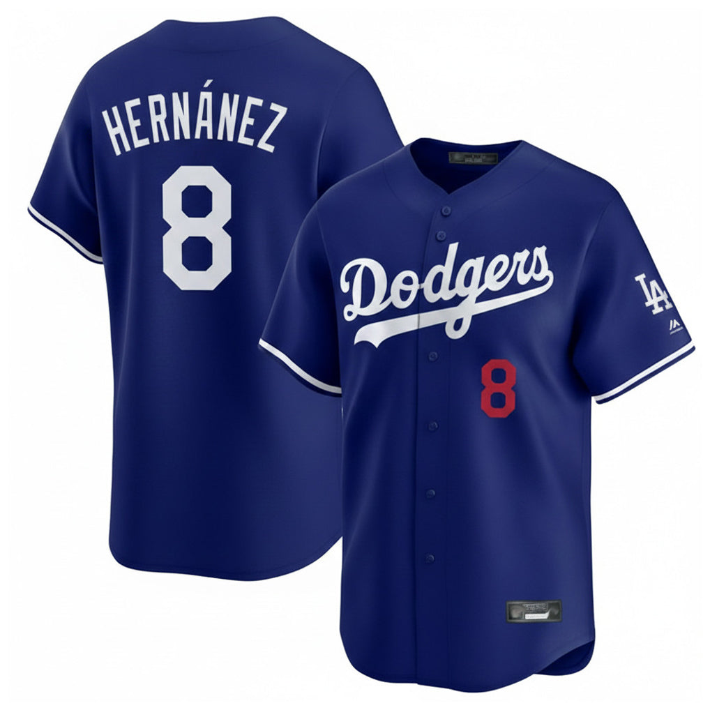 MATTH LA.Dodgers #8 Enrique Hern?¡ì?¨¦ndez Player Royal Limited Home Stitched Jerseys