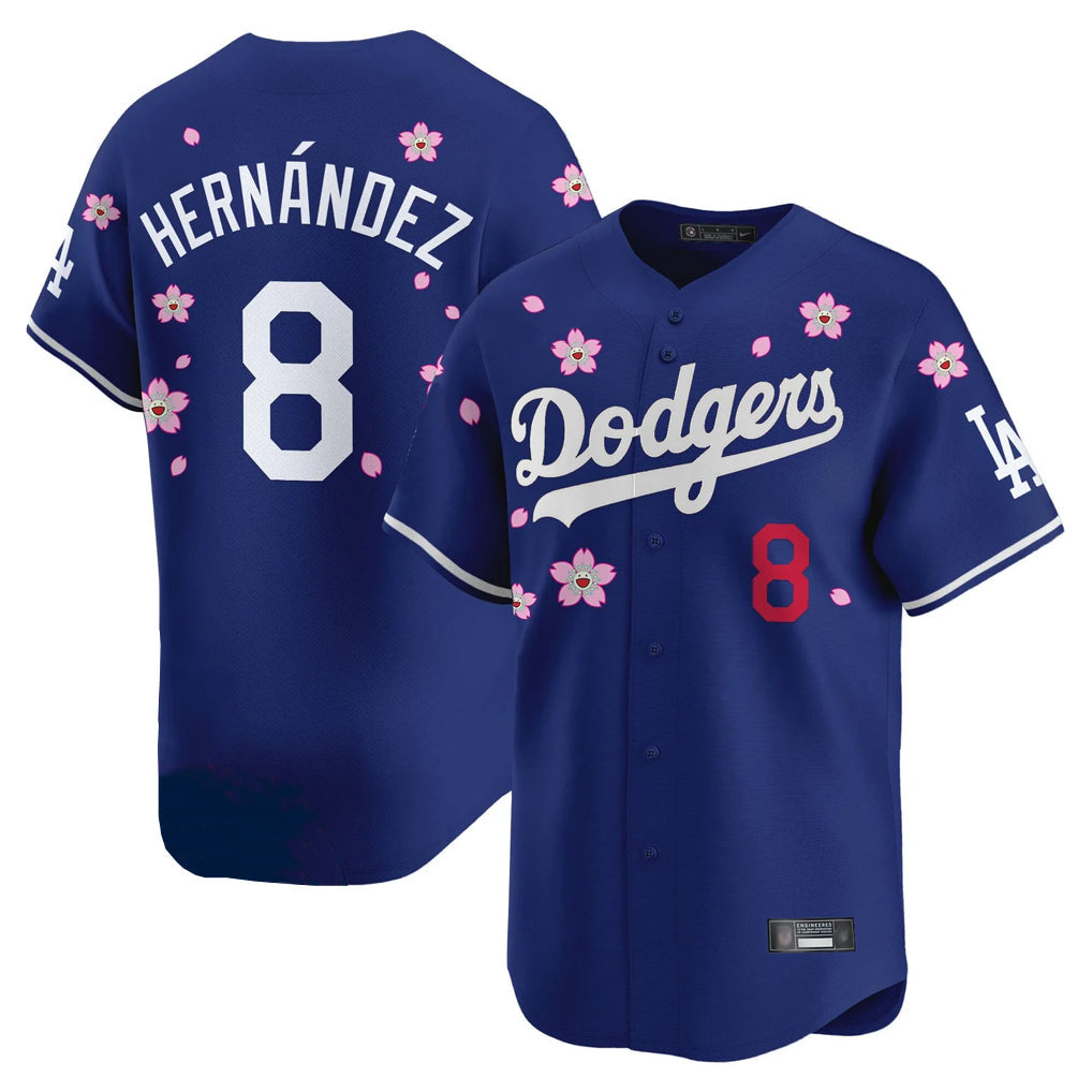 MATTH LA.Dodgers #8 Enrique Hern?¡ì?¨¦ndez Player Royal Tokyo Series Vapor Premier Limited Stitched Jerseys