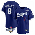 MATTH LA.Dodgers #8 Enrique Hern?¡ì?¨¦ndez Player Royal World Series Limited Home Stitched Jerseys