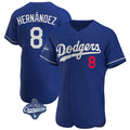 MATTH LA.Dodgers #8 Enrique Hern?¡ì?¨¦ndez Player Royal World Series Meet Limited Elite Home Stitched Jerseys