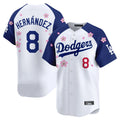 MATTH LA.Dodgers #8 Enrique Hern?¡ì?¨¦ndez Player White-Royal Tokyo Series Vapor Premier Limited Stitched Jerseys