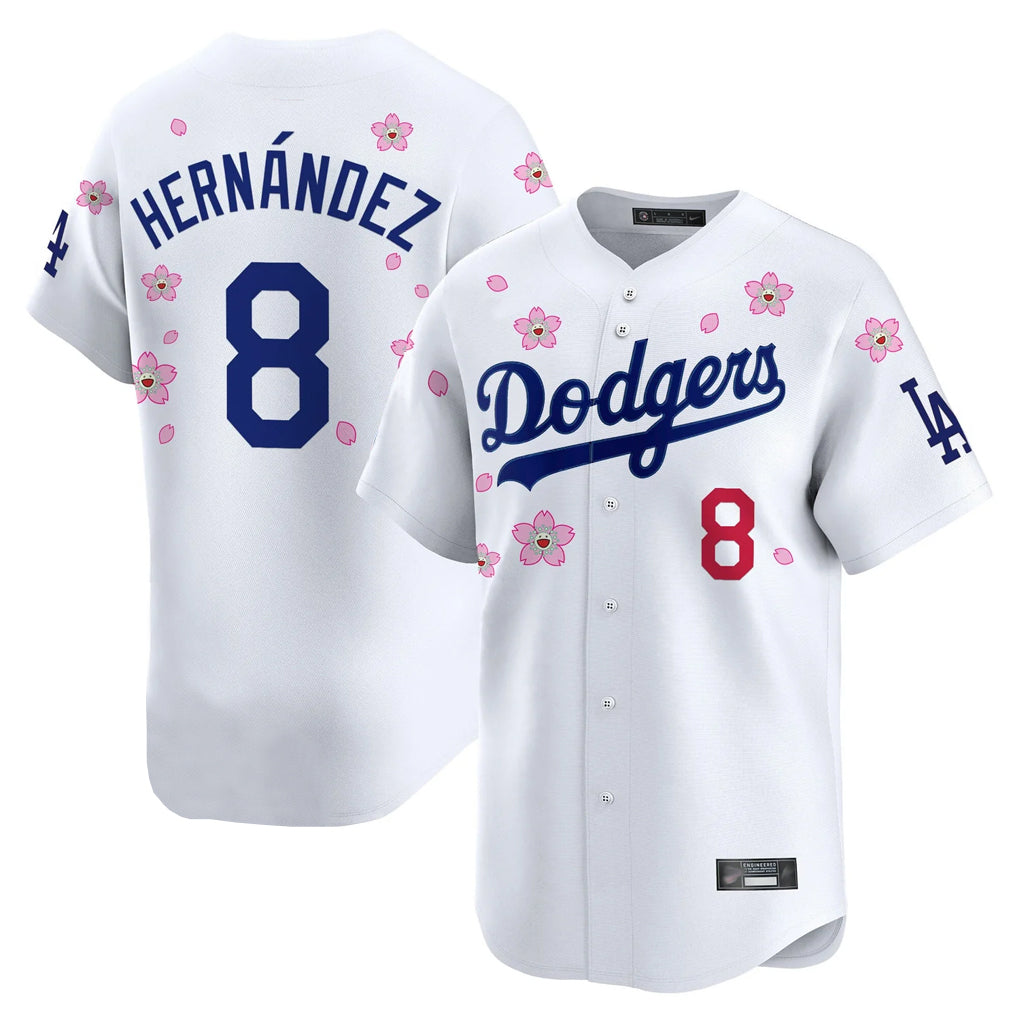 MATTH LA.Dodgers #8 Enrique Hern?¡ì?¨¦ndez Player White Tokyo Series Vapor Premier Limited Stitched Jerseys