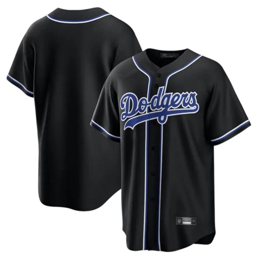MATTH LA.Dodgers Blank Player Black Carbon Limited Home Stitched Jerseys