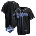 MATTH LA.Dodgers Blank Player Black Carbon Limited Home World Series Meet Stitched Jerseys