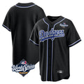 MATTH LA.Dodgers Blank Player Black Carbon Limited Home World Series Stitched Jerseys