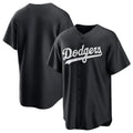 MATTH LA.Dodgers Blank Player Black Pitch Fashion T-shirt Stitched Jerseys