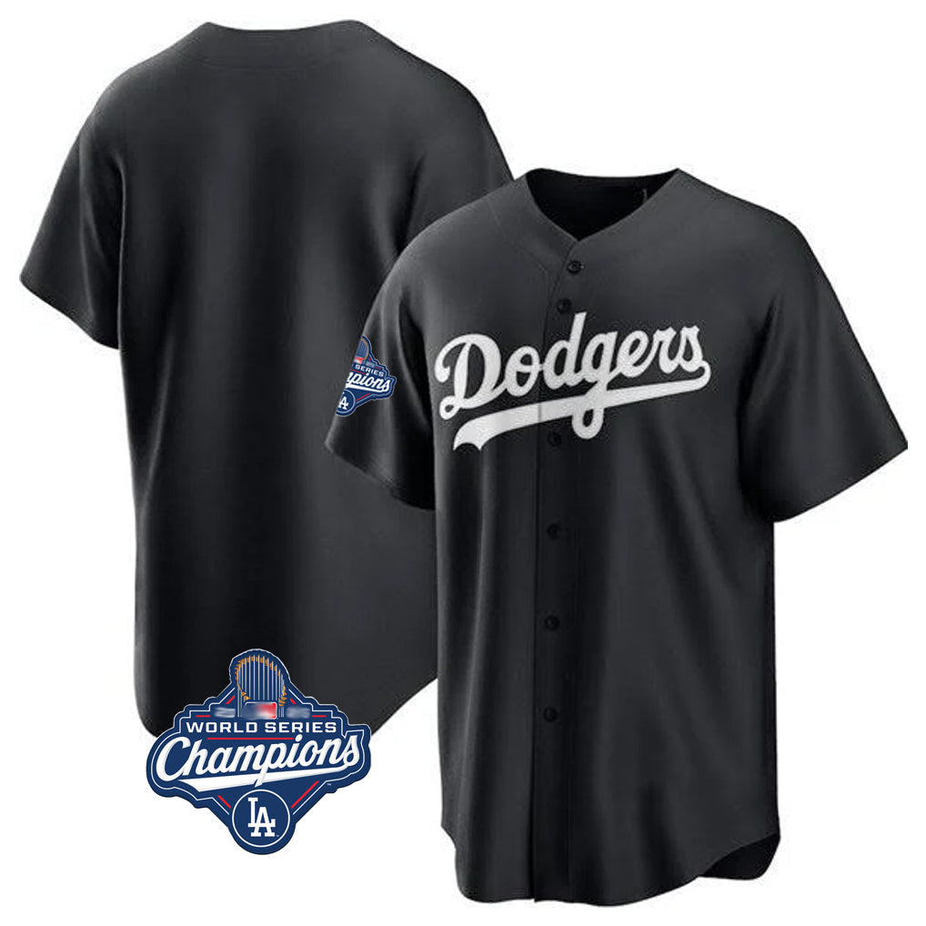 MATTH LA.Dodgers Blank Player Black Pitch Fashion World Series Meet T-shirt Stitched Jerseys