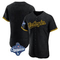 MATTH LA.Dodgers Blank Player Black Snake Skin City Limited Elite Home World Series Meet Stitched Jerseys