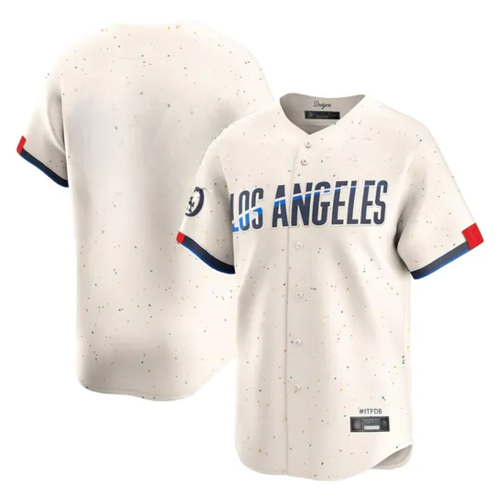 MATTH LA.Dodgers Blank Player Cream City Connect Limited Home Stitched Jerseys