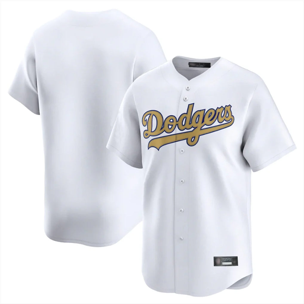 MATTH LA.Dodgers Blank Player Gold Collection Limited Home Stitched Jerseys