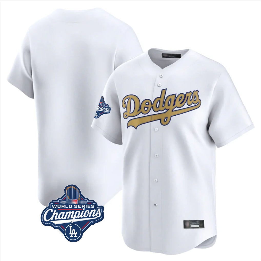 MATTH LA.Dodgers Blank Player Gold Collection Limited Home World Series Meet Stitched Jerseys