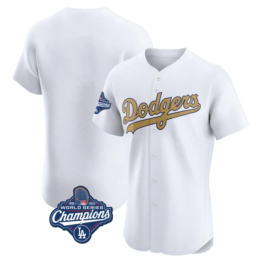 MATTH LA.Dodgers Blank Player Gold Limited Elite Home World Series Meet Stitched Jerseys