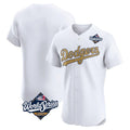 MATTH LA.Dodgers Blank Player Gold Limited Elite Home World Series Stitched Jerseys