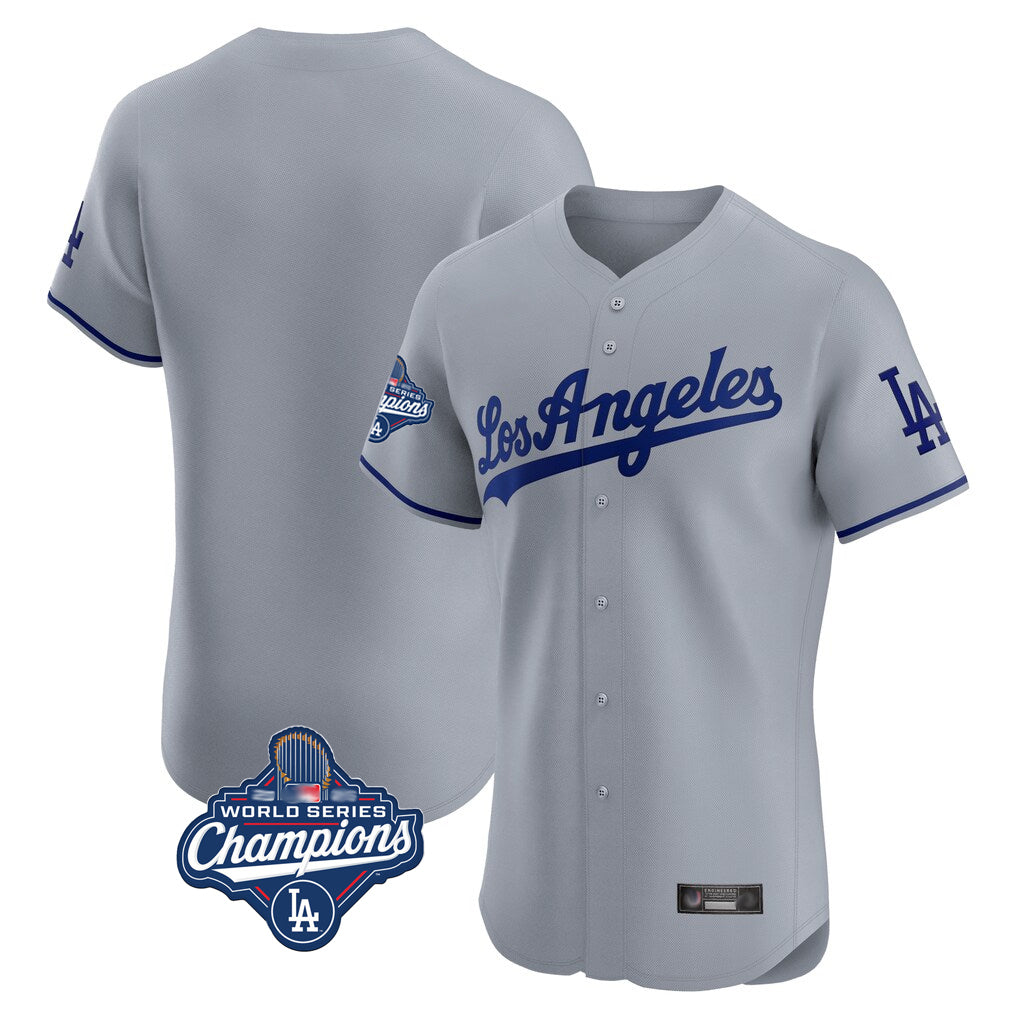 MATTH LA.Dodgers Blank Player Gray Limited Elite Home World Series Meet Stitched Jerseys
