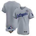 MATTH LA.Dodgers Blank Player Gray Limited Elite Home World Series Stitched Jerseys
