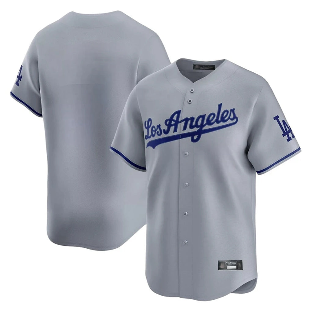 MATTH LA.Dodgers Blank Player Gray Limited Game Stitched Jerseys