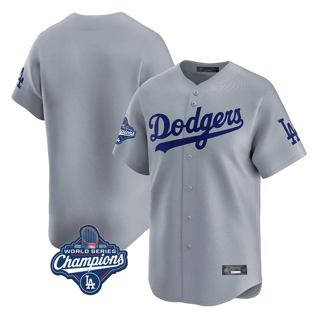 MATTH LA.Dodgers Blank Player Gray Limited Home World Series Meet Stitched Jerseys