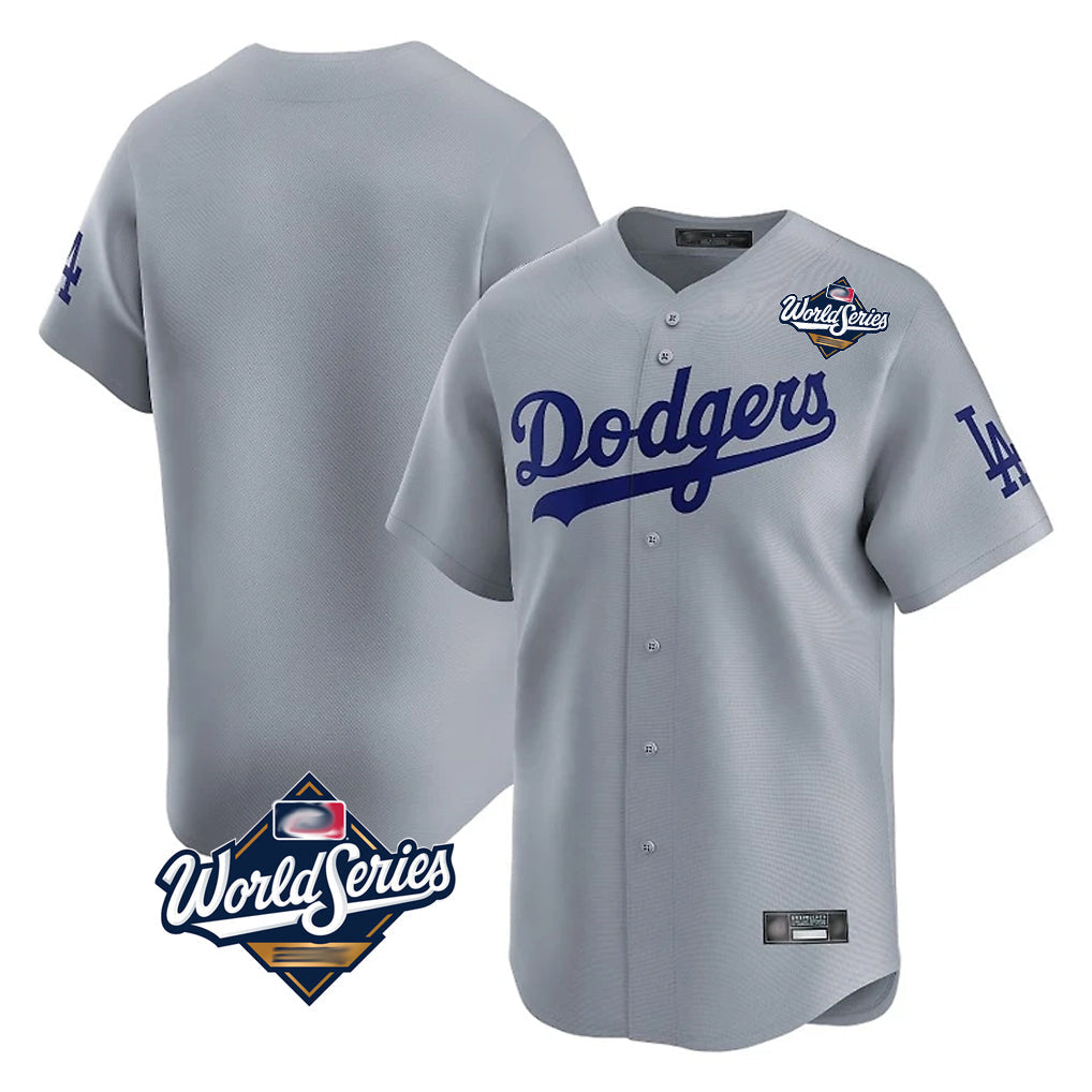 MATTH LA.Dodgers Player Gray Limited Home World Series Stitched Jerseys