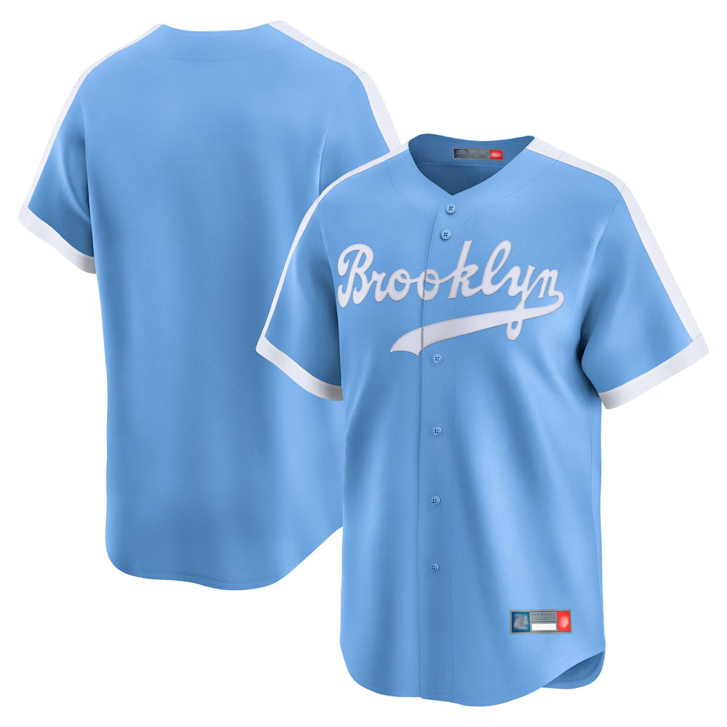 MATTH LA.Dodgers Blank Player Light Blue Cooperstown Collection Limited Stitched Jerseys