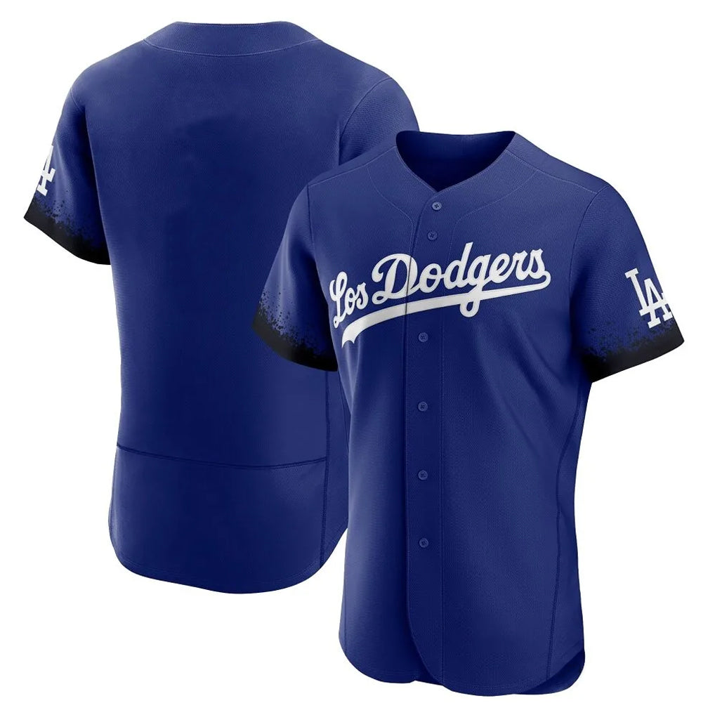MATTH LA.Dodgers Blank Player Royal City Connect Elite Home Stitched Jerseys