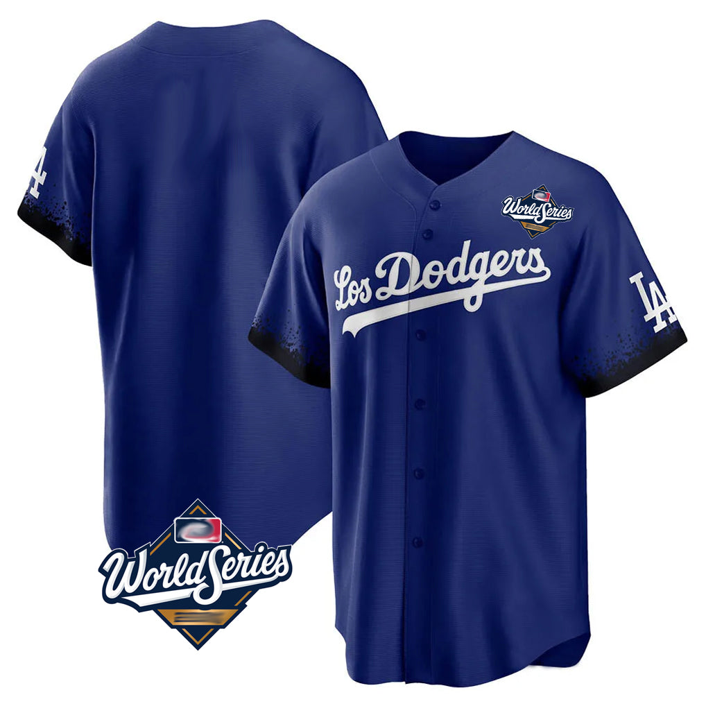 MATTH LA.Dodgers Blank Player Royal City Connect Home Game World Series Stitched Jerseys