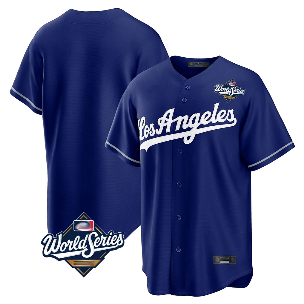 MATTH LA.Dodgers Blank Player Royal Game World Series Stitched Jerseys