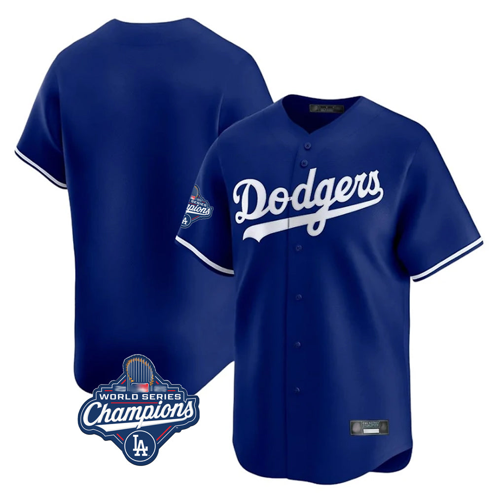MATTH LA.Dodgers Blank Player Royal Limited Home World Series Meet Stitched Jerseys