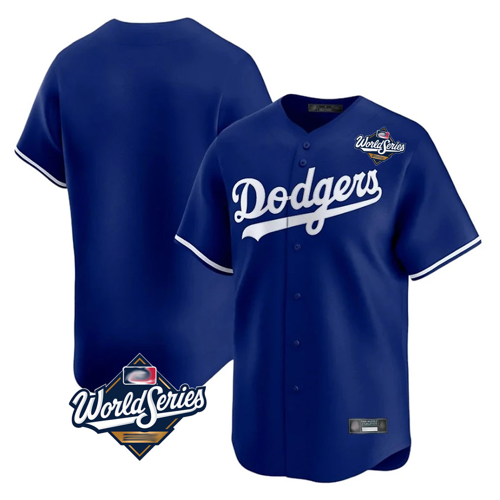 MATTH LA.Dodgers Blank Player Royal Limited Home World Series Stitched Jerseys