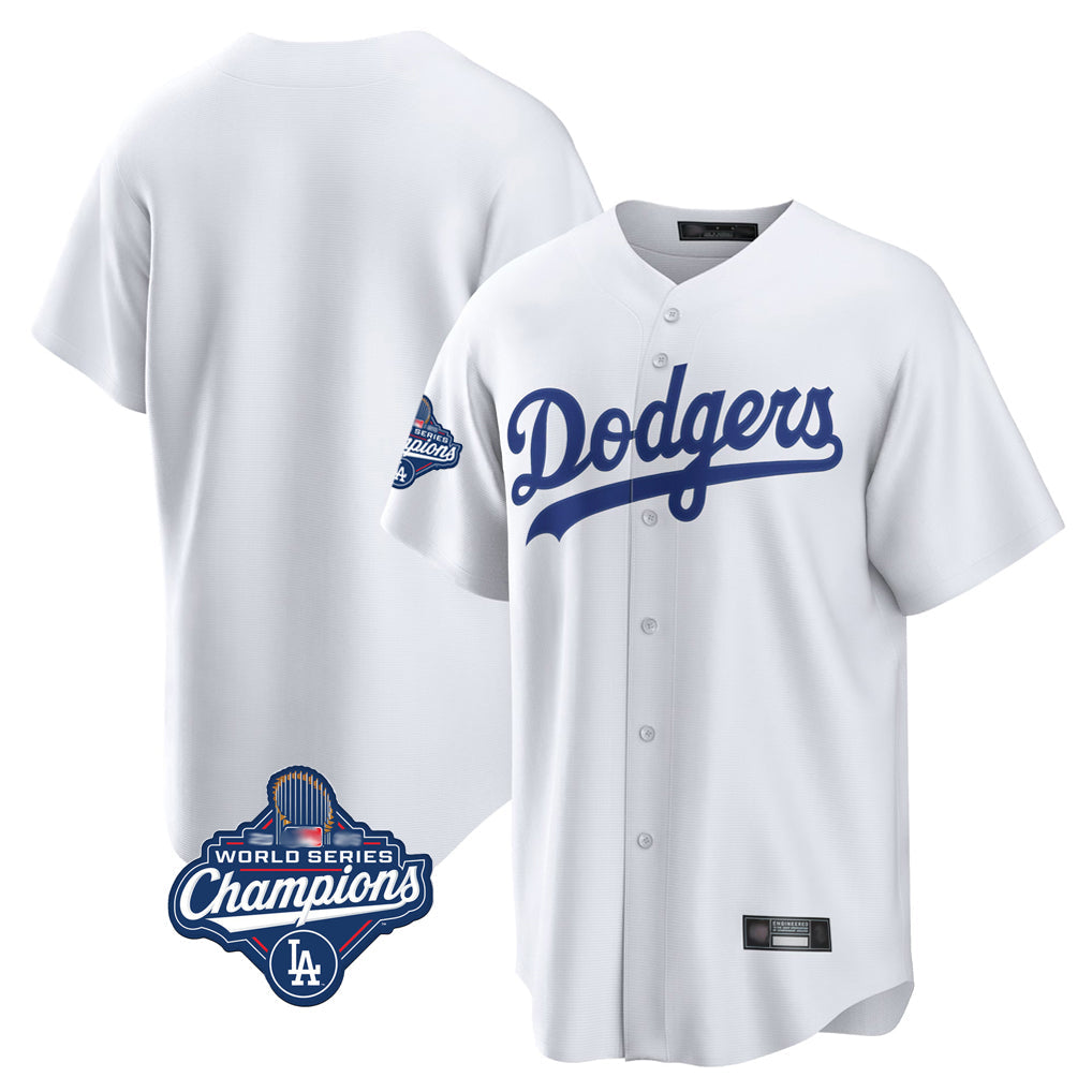 MATTH LA.Dodgers Blank Player White Game Home World Series Meet Stitched Jerseys