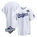 MATTH LA.Dodgers Blank Player White Home Game World Series Stitched Jerseys