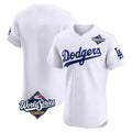 MATTH LA.Dodgers Blank Player White Limited Elite Home World Series Stitched Jerseys