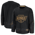 MATTH LA.Kings Black 2024 Military Appreciation Practice Jerseys