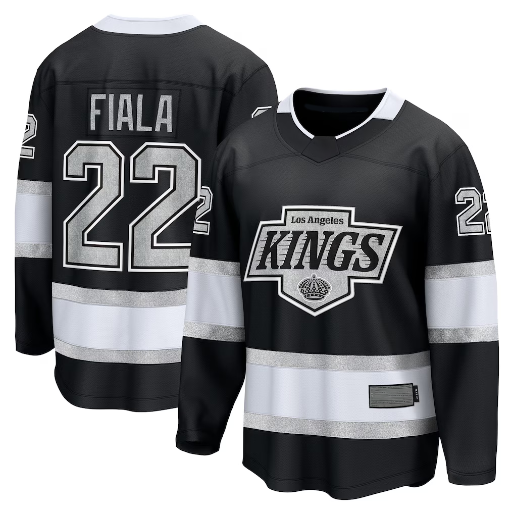 MATTH LA.Kings #22 Kevin Fiala Black Home Breakaway Jerseys