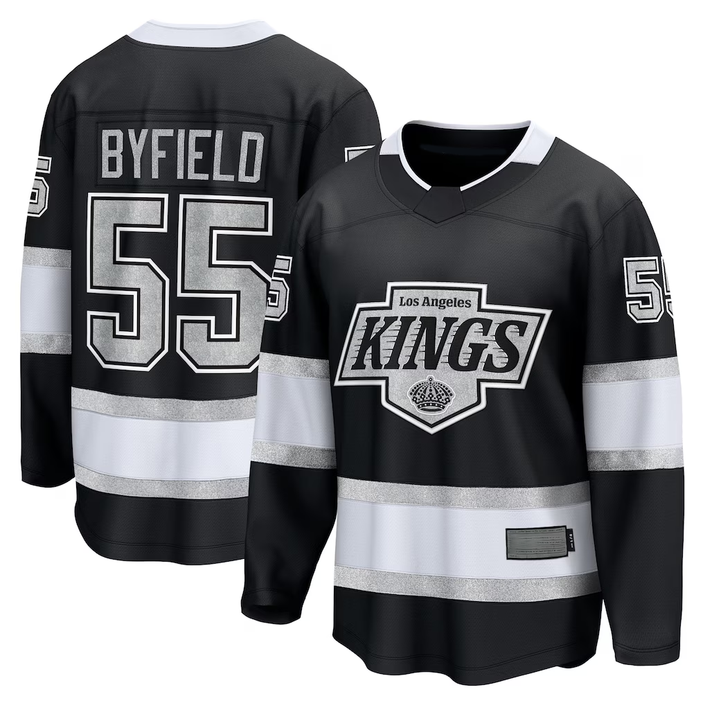 MATTH LA.Kings #55 Quinton Byfield Black Home Breakaway Jerseys