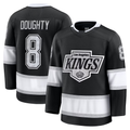 MATTH LA.Kings #8 Drew Doughty Black Home Premium Jerseys
