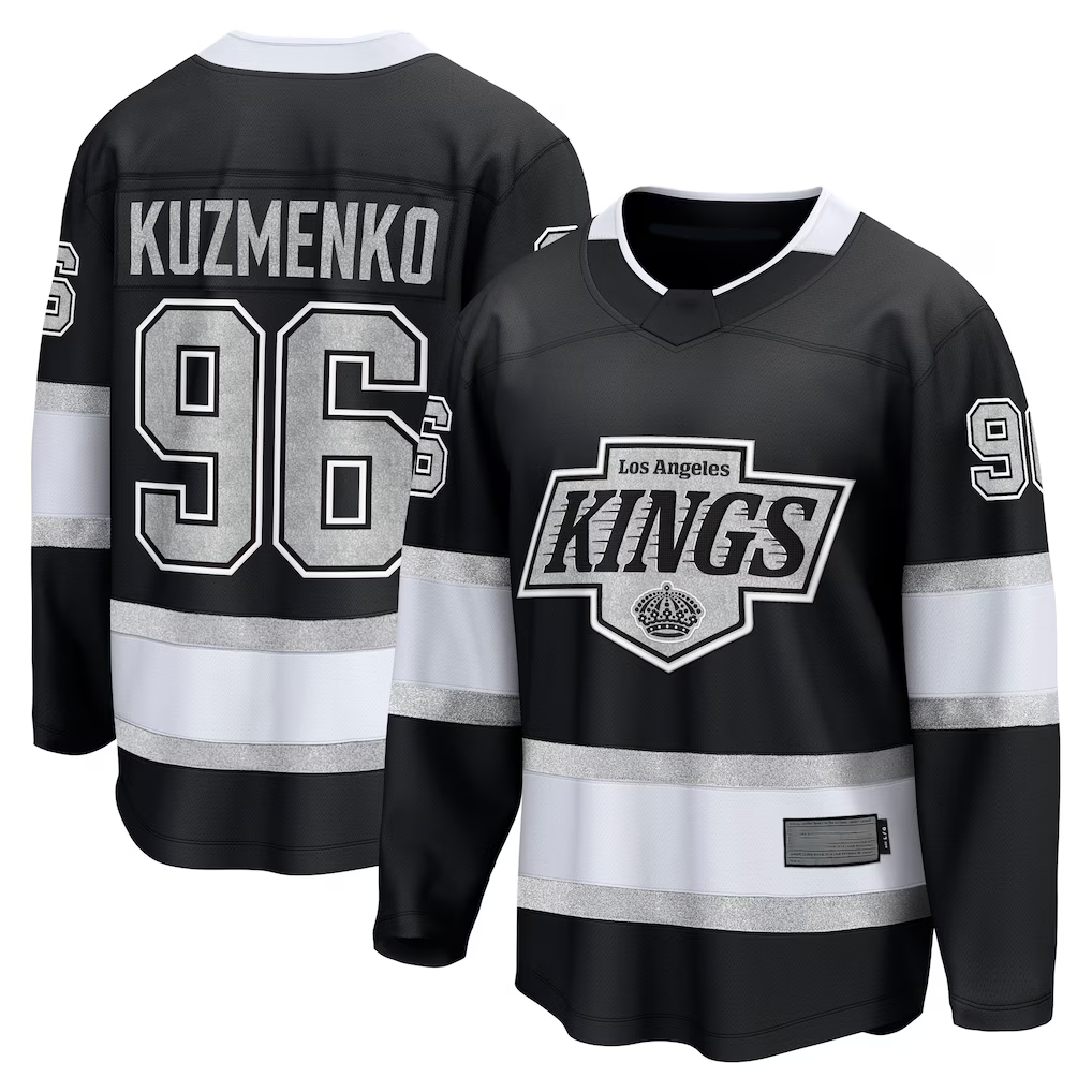 MATTH LA.Kings #96 Andrei Kuzmenko Black Home Breakaway Jerseys