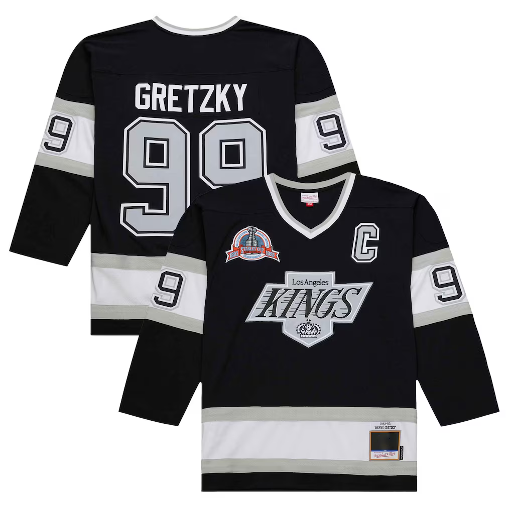 MATTH LA.Kings #99 Wayne Gretzky Black 1992-93 Power Play Jerseys