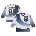 MATTH LA.Kings #99 Wayne Gretzky Mitchell & Ness White 1995-96 Power Play Jerseys