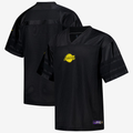 MATTH LA.Lakers Black Courtside Football Stitched Jerseys